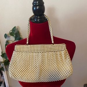 Vintage metal chain-link purse